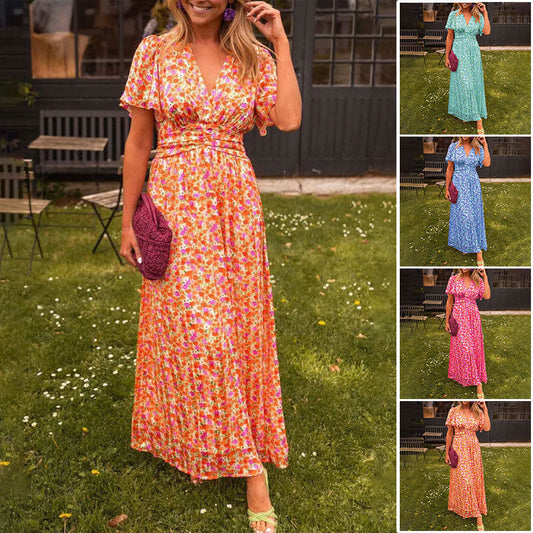 💐 🌻Zeitlich begrenzt 50% RABATT💖Süßes Vintage-Blumenkleid für Damen