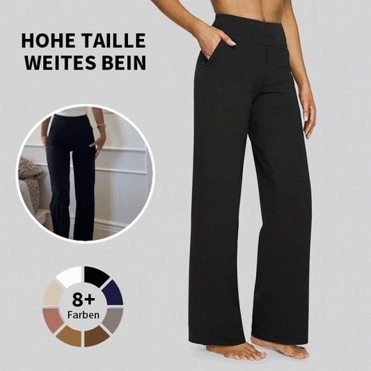 🎁Letzter Tag 50% Rabatt🔥Locker sitzende High-Waist Business-Casual-Hose und Yogahose