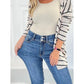 ⏳LETZTER TAG IM VERKAUF!!💥Vintage Bootcut-Jeans mit doppelter Knopfleiste und ausgefranstem Saum👖