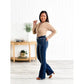 ⏳LETZTER TAG IM VERKAUF!!💥Vintage Bootcut-Jeans mit doppelter Knopfleiste und ausgefranstem Saum👖