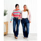 ⏳LETZTER TAG IM VERKAUF!!💥Vintage Bootcut-Jeans mit doppelter Knopfleiste und ausgefranstem Saum👖