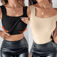 👚 50% RABATT! 🔥⚡60.000+ VERKAUFT!💐Damen-Thermotops mit Rundhalsausschnitt und integriertem BH
