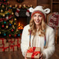 🎁🎄Neujahrsangebot: 50% Rabatt! 🦌Original Festliche Weihnachtsgeweihmütze