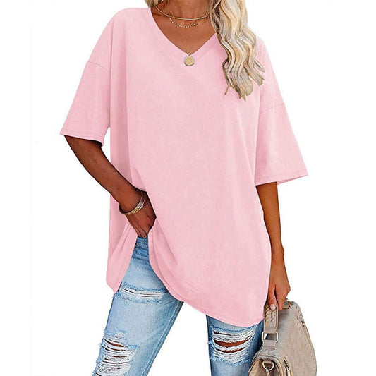 🌷Sommer-Schnäppchen 2025🌷Damen-T-Shirt mit V-Ausschnitt
