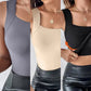 👚 50% RABATT! 🔥⚡60.000+ VERKAUFT!💐Damen-Thermotops mit Rundhalsausschnitt und integriertem BH