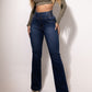 💕Frühlingsneuheit👖Stretch-Schlagjeans mit hohem Bund