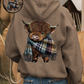 🎄🎅 Weihnachtsangebot: Zum halben Preis!! Plus ✈️ kostenloser Versand beim Kauf von zwei Stück 🎁 Niedlicher Highland-Cow-Hoodie mit kuscheligem Fleecefutter 🦬