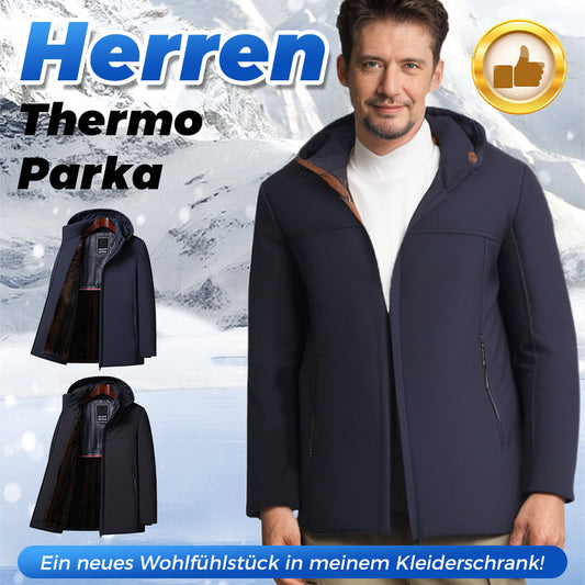 💖[Warmes Geschenk]🔥Herren-Thermo-Parka mit dicker Kapuze