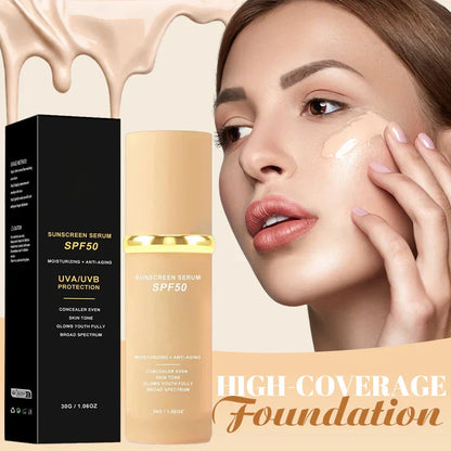 🔥LETZTER TAG: 50% RABATT✨⚡ ÜBER 50.000 VERKAUFT! 🎁4-in-1 Perfektionierende Foundation – Hohe Deckkraft, LSF & ganztägige Feuchtigkeitspflege 🤍✨