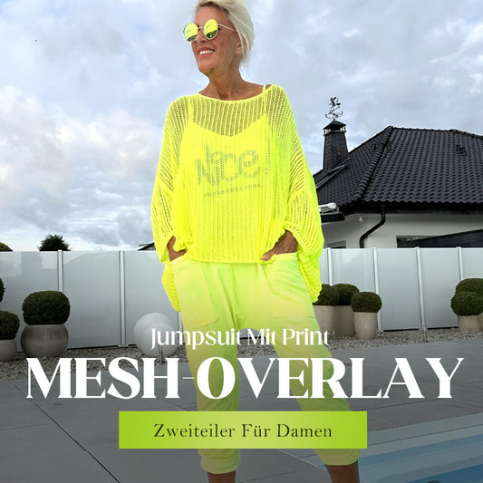 🌸Damen-Jumpsuit mit Buchstabendruck + hohler Kittel-Freizeitanzug