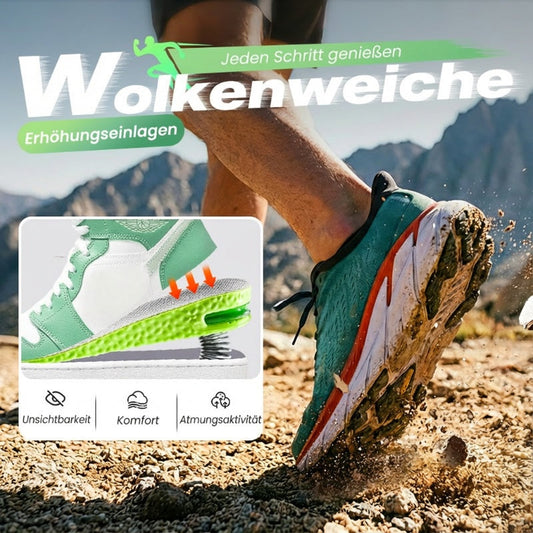 Bequeme Einlegesohlen mit Luftpolster und Erhöhungseffekt