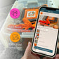 Originale farbcodierte, scannbare QR-Etiketten (48er-Packung)