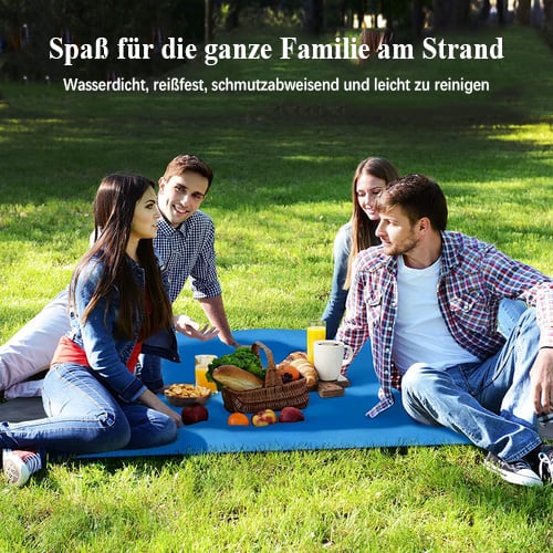 🏆LETZTER VERKAUFSTAG 49% RABATT🤽‍♂️Sandfeste Stranddecke👨‍👩‍👧‍👦Kauf 2 und 10% Rabatt