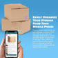 Originale farbcodierte, scannbare QR-Etiketten (48er-Packung)