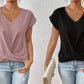 💥Letzte Tage Sonderverkauf 50% OFF👚Legeres kurzärmeliges elegantes V-Ausschnitt Twist Tee