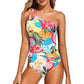 💖Letzter Tag Sonderpreis!!💖Damen Einteiliger Badeanzug mit Cut-Out und einem Schulterträger👙
