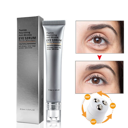 PEPTID-PFLEGENDES ANTI-FALTEN-AUGENSERUM-ROLLER-MASSAGEGERÄT