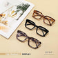 🎁Letzter Tag✨👓Schildpatt-Lesebrille – Große quadratische Lesebrille mit Blaulichtfilter