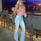 Maximal 50% Rabatt!💥Ultrahoch taillierte Stretch-Schlaghosen👖