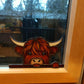 🎄🎅WEIHNACHTSANGEBOT (LIMITIERTES ANGEBOT)🎁Fensterdeko mit Hochlandkuh🐮