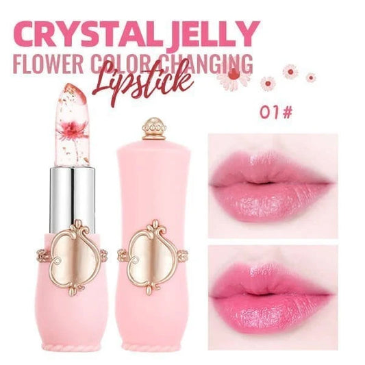 ❣️Kaufen Sie 1 und erhalten Sie 1 gratis❣️Crystal Jelly Flower Farbwechselnder Lippenstift