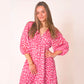 🏖️Sommer-Sonderverkauf 50% Rabatt!!🎀Damenkleid mit V-Ausschnitt und Druck