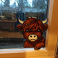 🎄🎅WEIHNACHTSANGEBOT (LIMITIERTES ANGEBOT)🎁Fensterdeko mit Hochlandkuh🐮