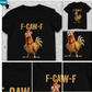 🔥LETZTER TAG VERKAUF 50 % RABATT!!🐓F-Caw-F😍Humorvolles T-Shirt mit Hühnermuster🖤