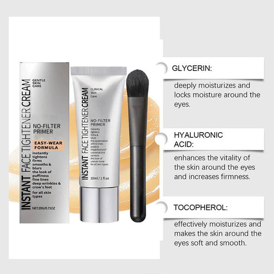 Sofortiger Make-up-Primer für das Gesicht. Filterloser Primer. Sofortiger Hautstraffer.