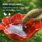 🌼Handgefertigter Metall Blumen-Gartenstecker🐦Vogeltränke & Insekten-Trinkstelle, Wetterfest Gartendekoration für Beet, Wege & Außenbereich, Einzigartiges Deko Geschenk