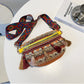 Vintage bunte handgewebte Gürteltasche
