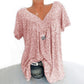 👕Jetzt 50 % reduziert!🌸Frühlingsmodisches Kurzarmshirt mit Print – Leichtes Material, lebendige Farben & lässige Passform👚