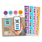 Originale farbcodierte, scannbare QR-Etiketten (48er-Packung)