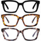🎁Letzter Tag✨👓Schildpatt-Lesebrille – Große quadratische Lesebrille mit Blaulichtfilter