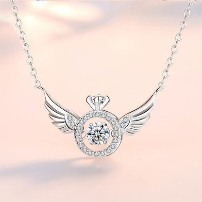 💖 60% Rabatt Geschenkangebot zum Muttertag💖Engelsflügel Strass Halskette