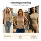 👚 50% RABATT! 🔥⚡60.000+ VERKAUFT!💐Damen-Thermotops mit Rundhalsausschnitt und integriertem BH