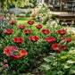 🌼Handgefertigter Metall Blumen-Gartenstecker🐦Vogeltränke & Insekten-Trinkstelle, Wetterfest Gartendekoration für Beet, Wege & Außenbereich, Einzigartiges Deko Geschenk