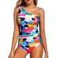 💖Letzter Tag Sonderpreis!!💖Damen Einteiliger Badeanzug mit Cut-Out und einem Schulterträger👙