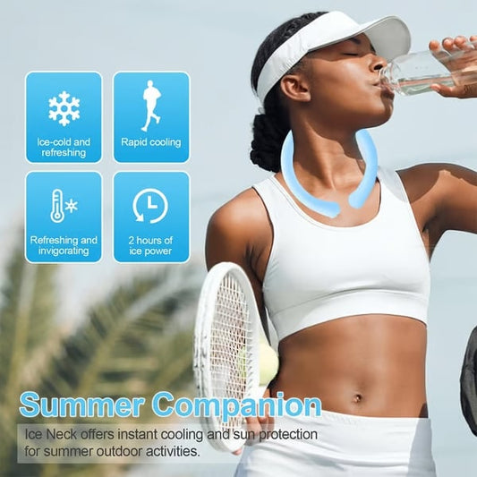 🧊Wiederverwendbarer Kühlhalsring – Langanhaltende schweißfreie Linderung❄️