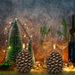⛄Weihnachts-Sonderangebot🔥Flammenlose Tannenzapfenkerzen, batteriebetrieben