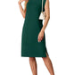 💥Lockeres Midikleid mit Rundhalsausschnitt und Schlitz und Taschen für Damen