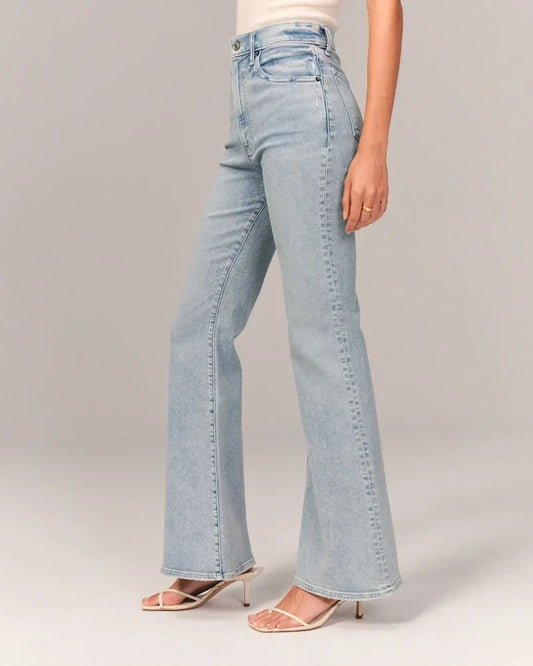 Maximal 50% Rabatt!💥Ultrahoch taillierte Stretch-Schlaghosen👖