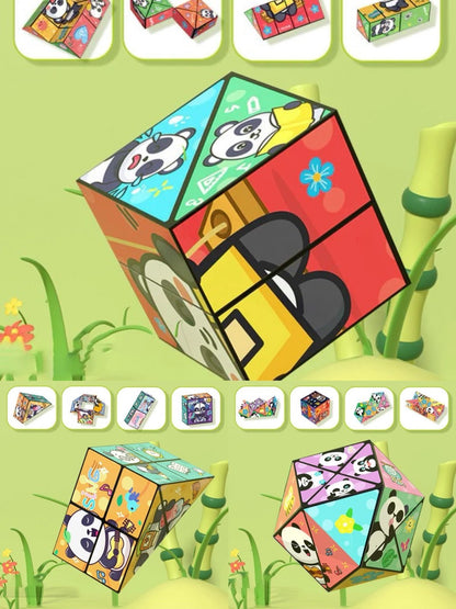 🧒✨Kreatives Falt-Panda-Zauberwürfel-Spielzeug für Kinder