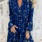 💖Große Aktion!🔥Damenkleid mit V-Ausschnitt und Print