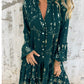 💖Große Aktion!🔥Damenkleid mit V-Ausschnitt und Print