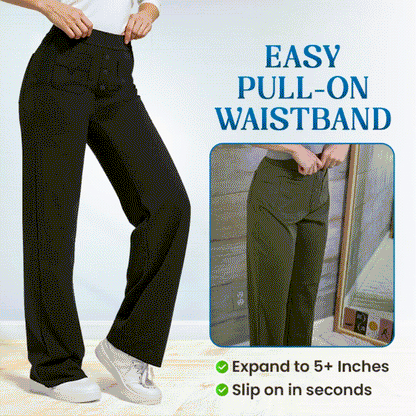 💖LETZTER TAG SALE 50% RABATT💷 Lässige Stretchhose mit hoher Taille für Damen