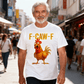 🔥LETZTER TAG VERKAUF 50 % RABATT!!🐓F-Caw-F😍Humorvolles T-Shirt mit Hühnermuster🖤