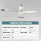 🌀 50% RABATT! ⏳ 40W LED-Deckenventilator mit Licht & Fernbedienung – Ultra-leise, 52 cm & E27-Fassung – Perfekt für Schlafzimmer, Küche oder Garage – inklusive B22-Adapter 🔥