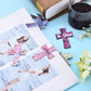 📖16 magnetische Lesezeichen mit Kreuzmotiv als Geschenk für Bibelstudien, Leser, Lehrer, Studenten🌸✝️