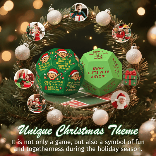 🔥Weihnachtsangebot – Kaufen Sie 2 und erhalten Sie den Versand gratis!!🎁Urkomisches Partyspielwürfel zum Austausch von Weihnachtsgeschenken🎲🎄
